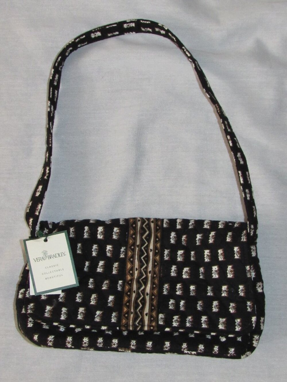 NWT Vintage Vera Bradley Jilly Bag Purse Shoulder Bag Retired Zebras Pattern